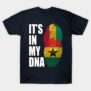 Guinean And Ghanaian Mix Heritage DNA Flag T-Shirt